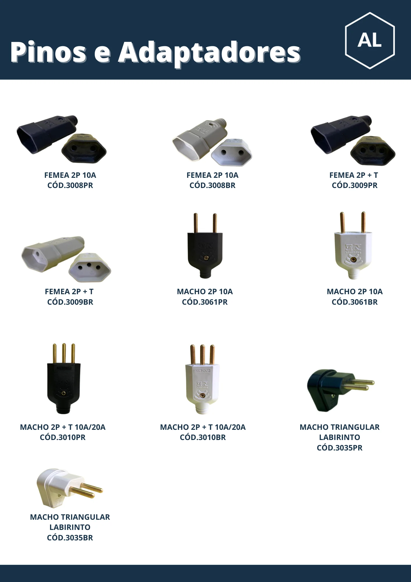 Catálogo Pinos e Adaptadores